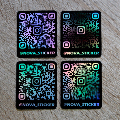 Custom scannable Holographic Instagram sticker