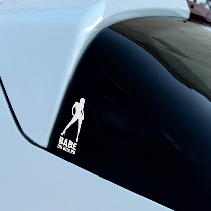 Babe On Board Sticker