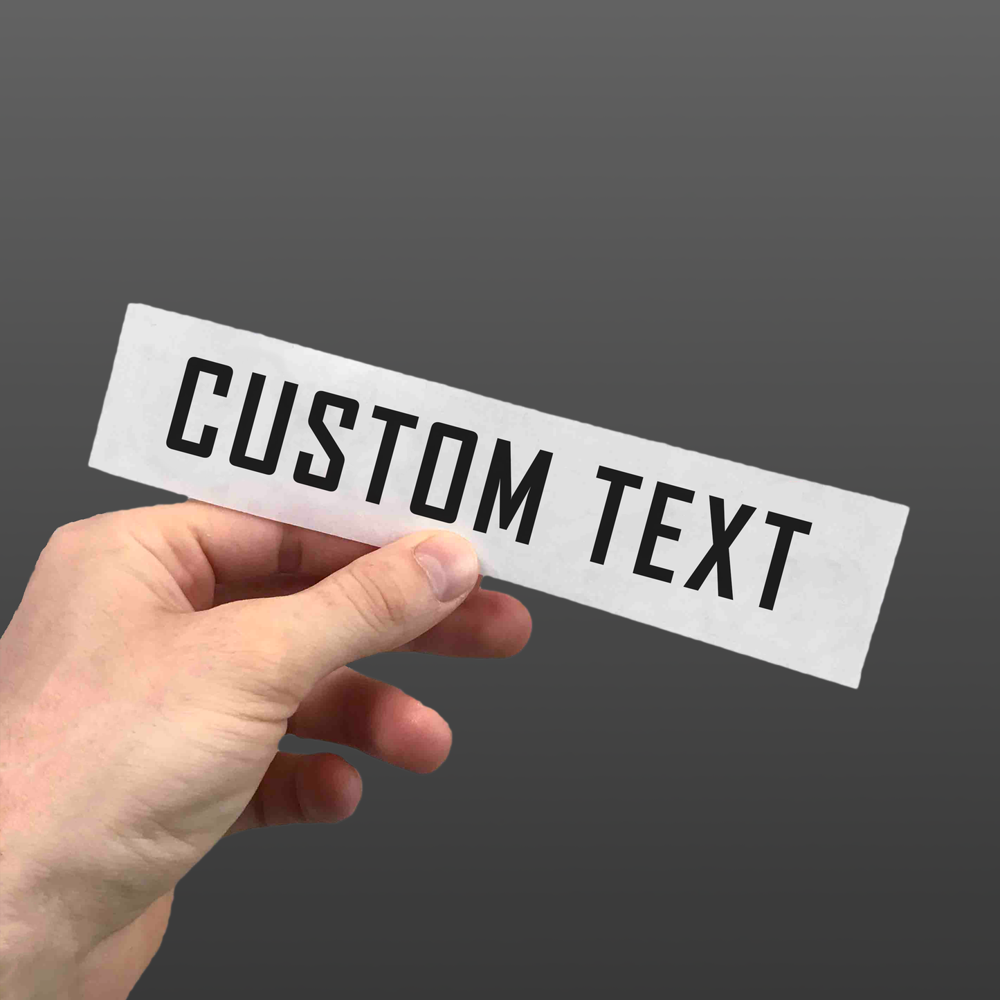 Custom Text Vinyl Sticker