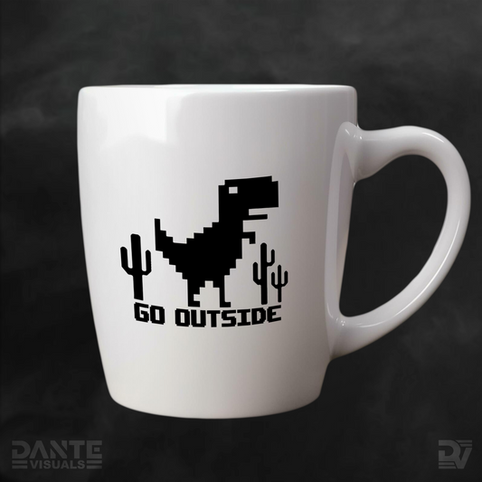 Go Outside Dino Sticker