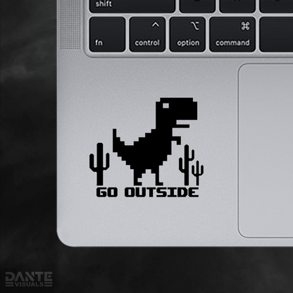 Go Outside Dino Sticker