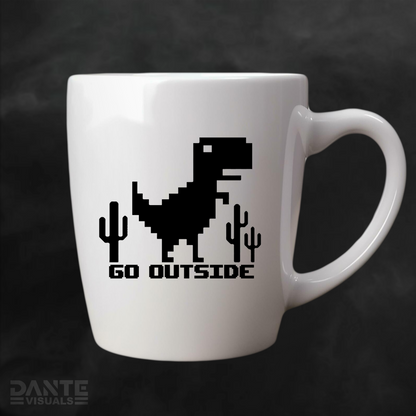 Go Outside Dino Sticker