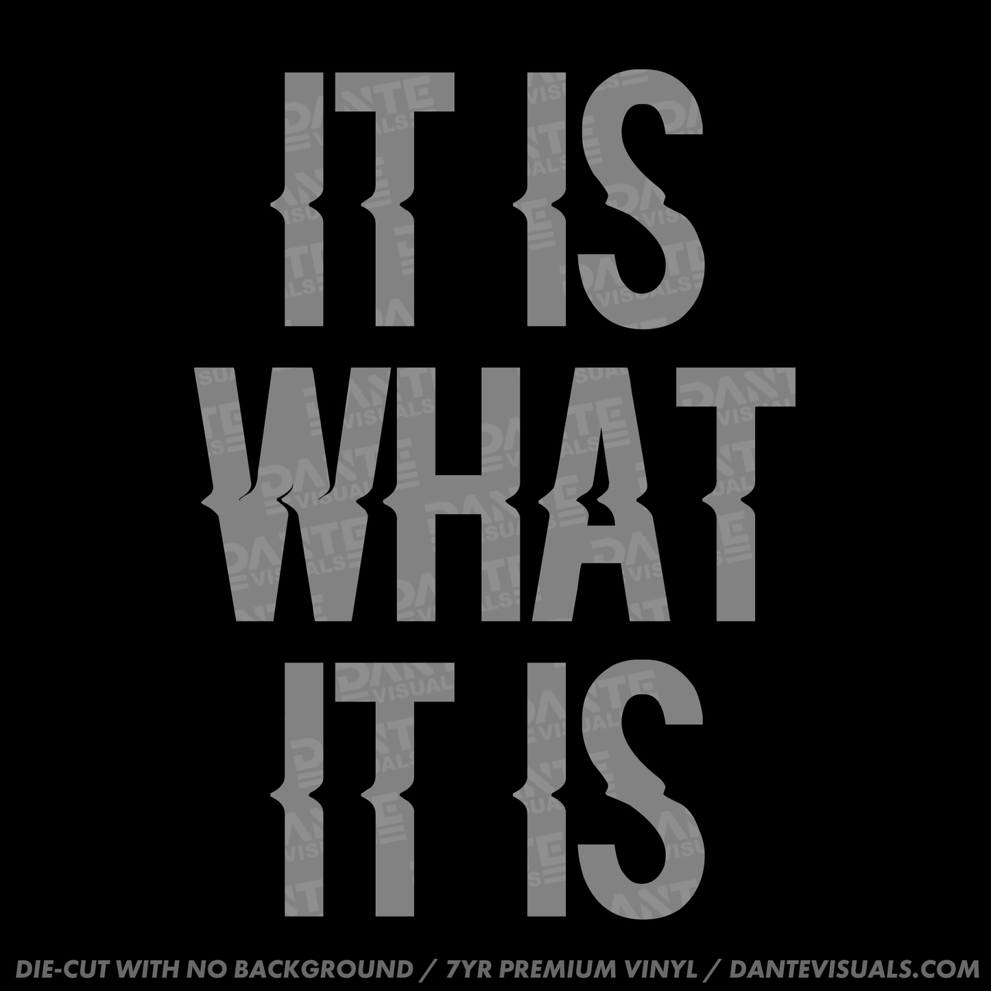 It Is What It Is Sticker