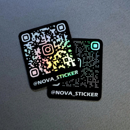 Custom scannable Holographic Instagram sticker