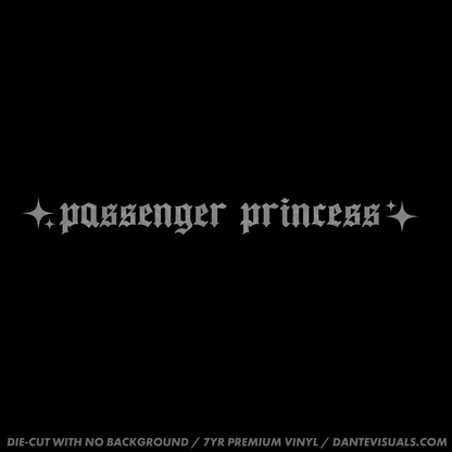 Passenger Princess Sticker