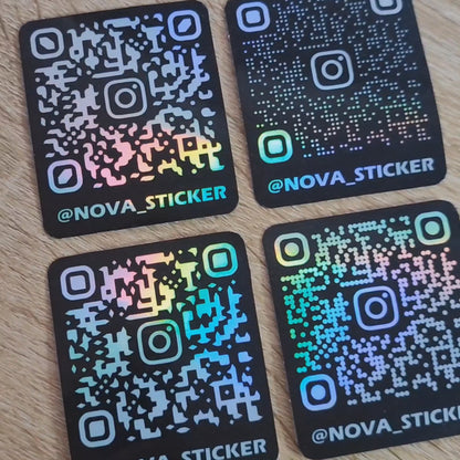 Custom scannable Holographic Instagram sticker