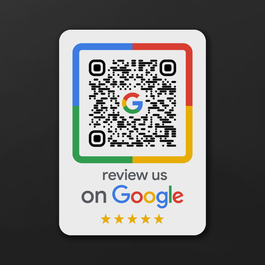 Custom Google Reviews Sticker - Review us on Google – QR code sticker for more Google reviews