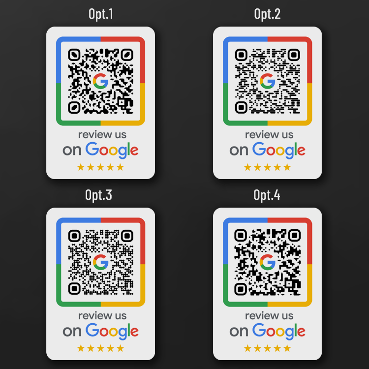 Custom Google Reviews Sticker - Review us on Google – QR code sticker for more Google reviews