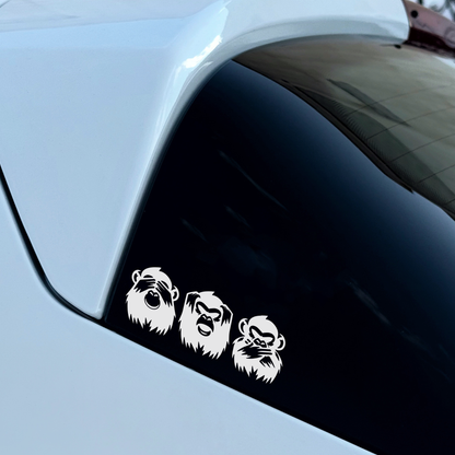 Three Wise Monkeys Sticker